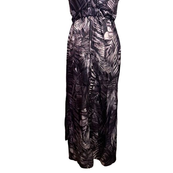 Anna Kaci Womens Midi Purple Gray Abstract Print Dress V Neck Lightweight Size M - Picture 6 of 12